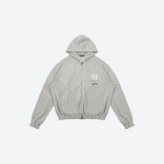 Receipt Ripped Zip-Up Hoodie